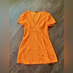 Cotton On orange floral dress